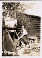 Eileen fetching water