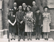 Meg and Arthur's wedding. Eileen, Gladys