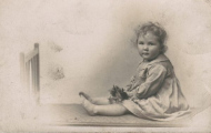 Sybil aged 3 at Bargoes, 1918