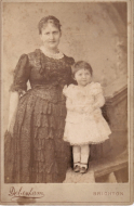 Gladys Mullin, aged 2, with her mother Ann