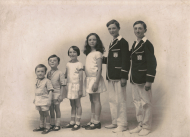 Justin, David, Eileen (7), Sybil (10), Jim, Arthur