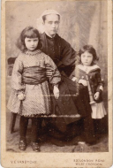 Gladys Mullin, her brother Justin and a French nurse
