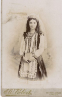 Gladys Mullin in fancy dress, aged 14