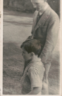 Gerald and Jim. Taken by Val. Garden.