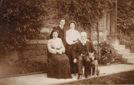 Dr James Mullin and Ann, with their children  Justin and Gladys. Conway Road, 1904